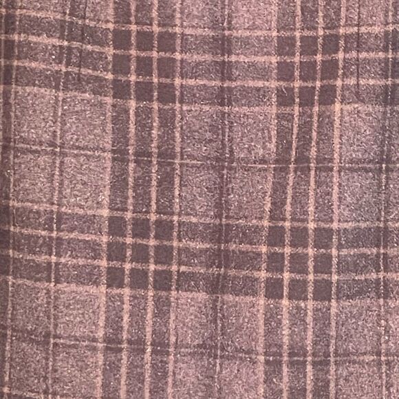 Y2K Kenar Tartan Plaid Pencil Skirt‎ Black Gray Wool Tweed Knit Mini Lined 2 - Picture 3 of 6